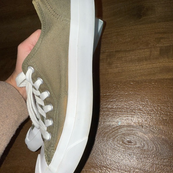 Casual Olive Canvas Sneakers with White Accents - Jack Purcell - Picture 4 of 6